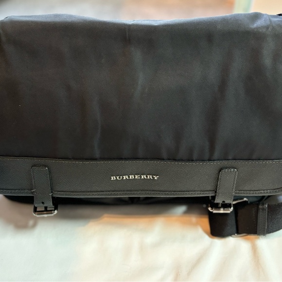 Burberry Black Nylon Messenger Laptop Bag - Picture 9 of 9